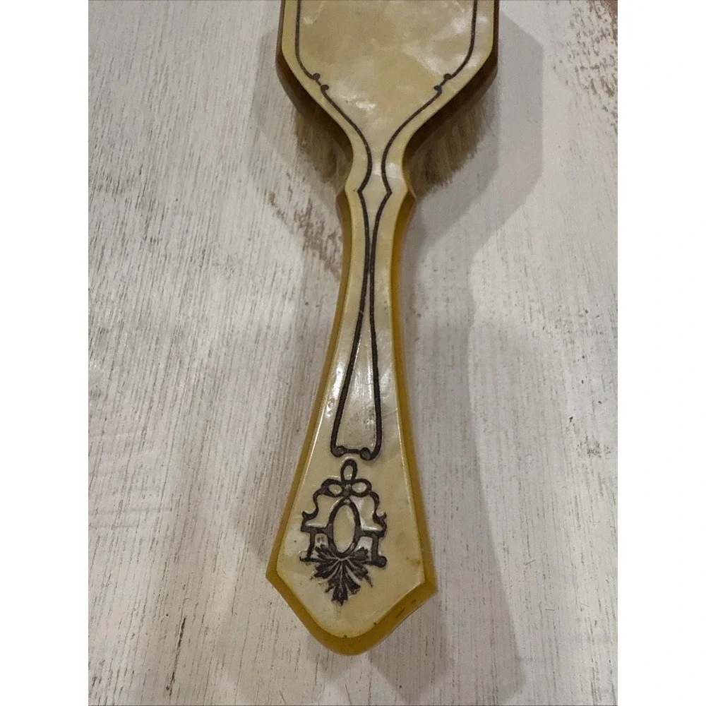 Acwalite‎ Marbled Celluloid  Vanity Brush